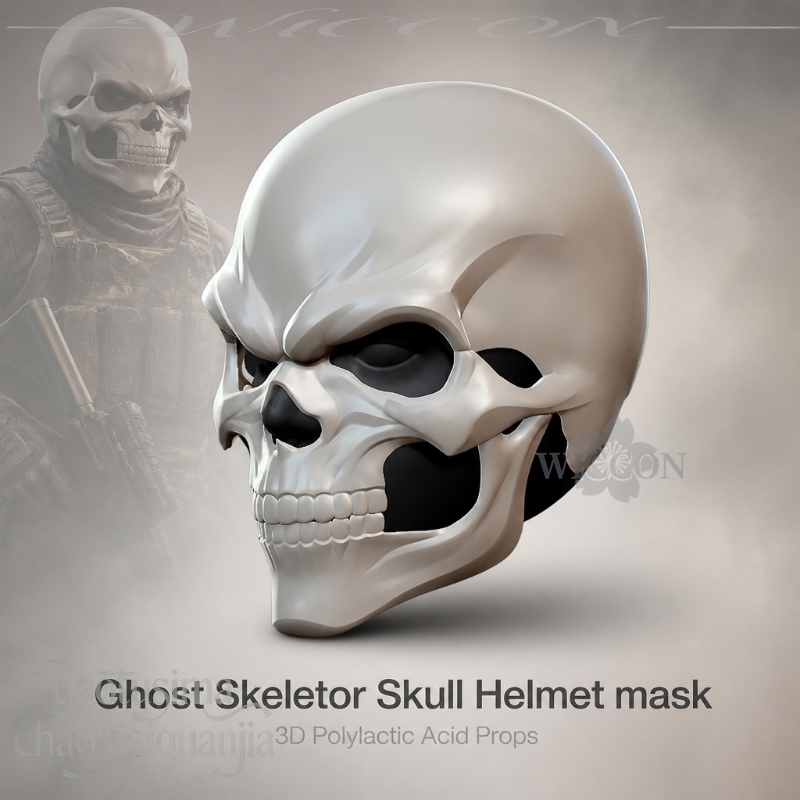 Topeng Helm Tengkorak Asam Pol - 3D Printing Mask ulasan dan harga