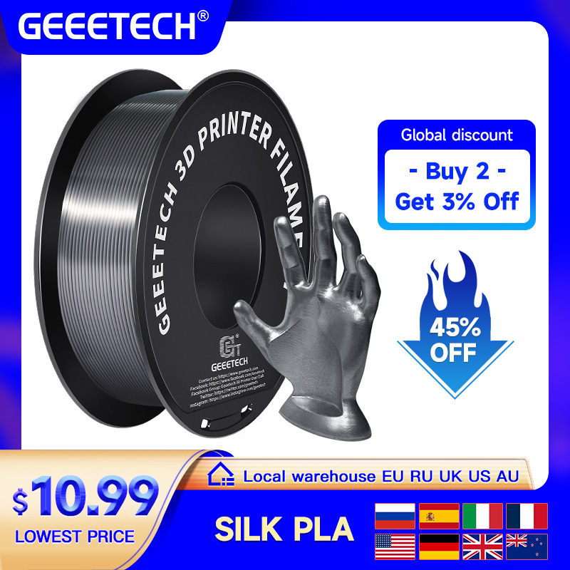 Geeetech 1kg 1.75mm filamen su - 3D Printing Nylon ulasan dan harga
