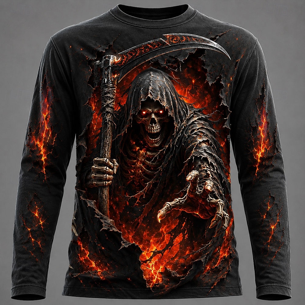 Kaos Pria Halloween dengan Gra - 3D Printing Custom ulasan dan harga