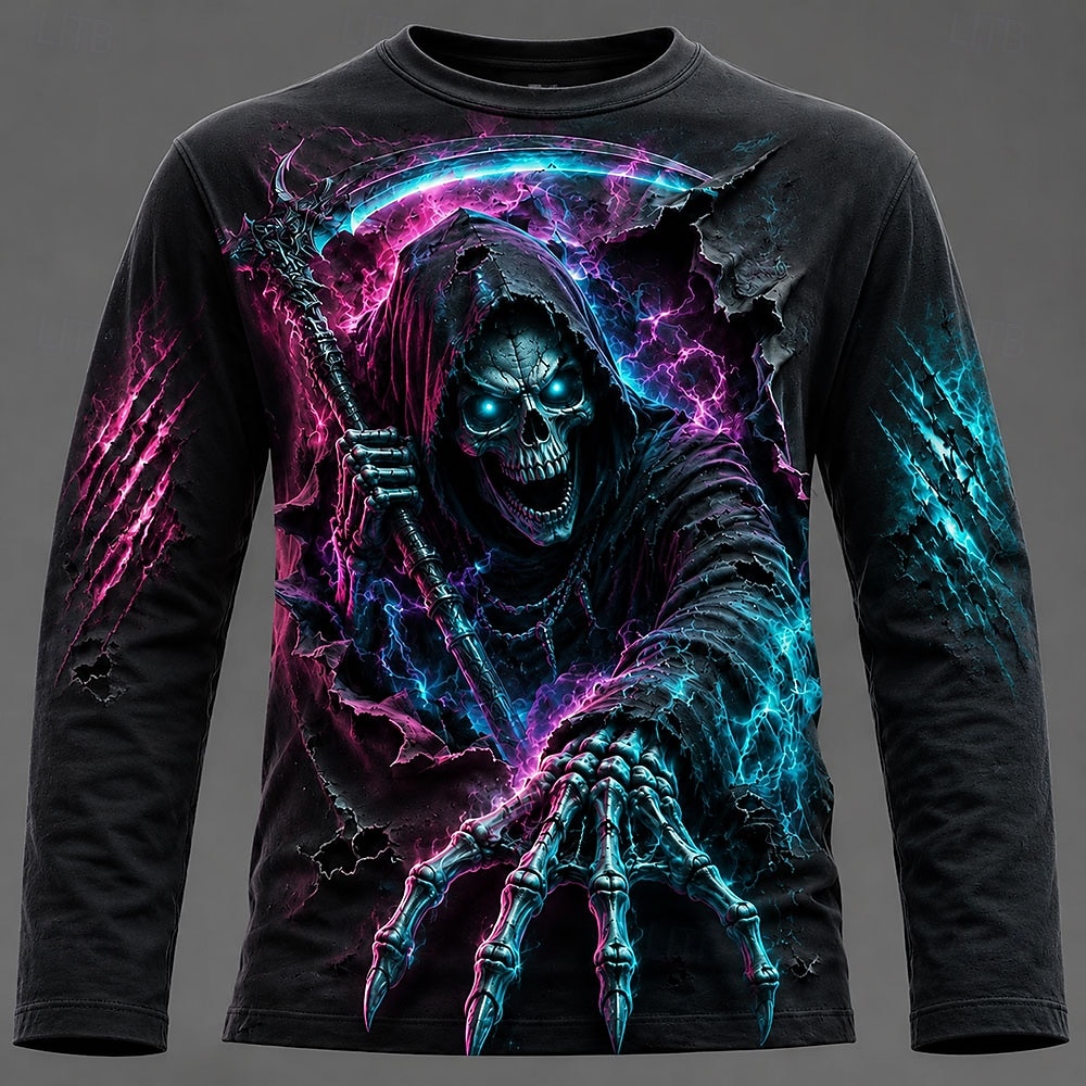 Kaos Pria Halloween dengan Gra - 3D Printing Custom ulasan dan harga