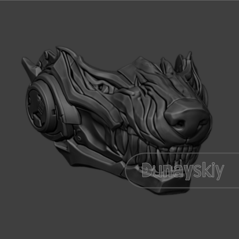 Topeng Serigala Valko Love and - 3D Printing Mask ulasan dan harga