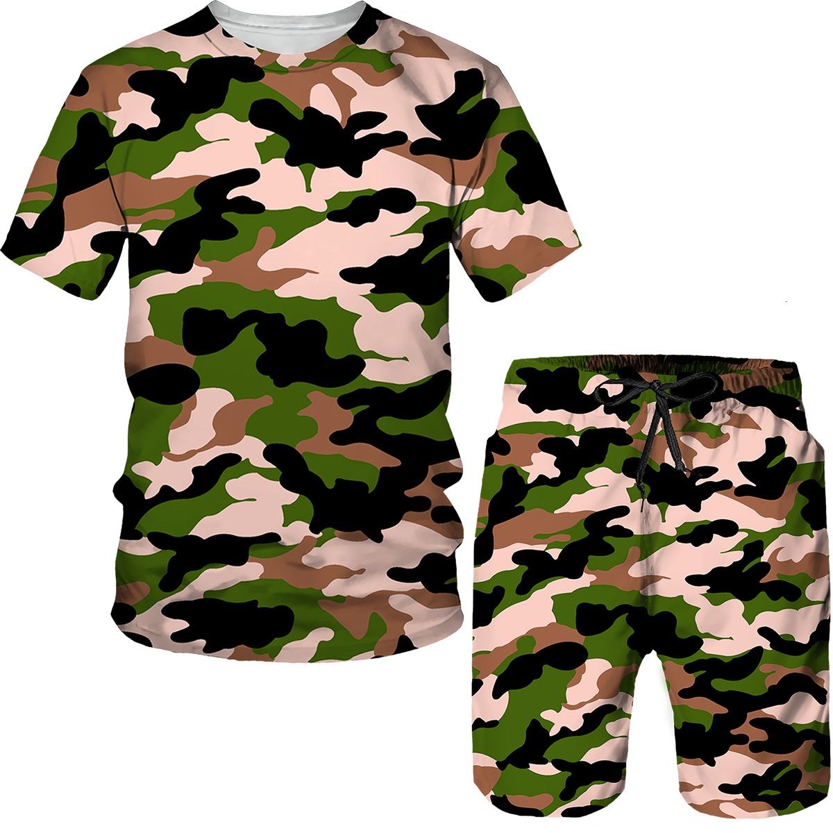 Setelan Pria Kamuflase Kaos Ce - 3D Printing Custom ulasan dan harga