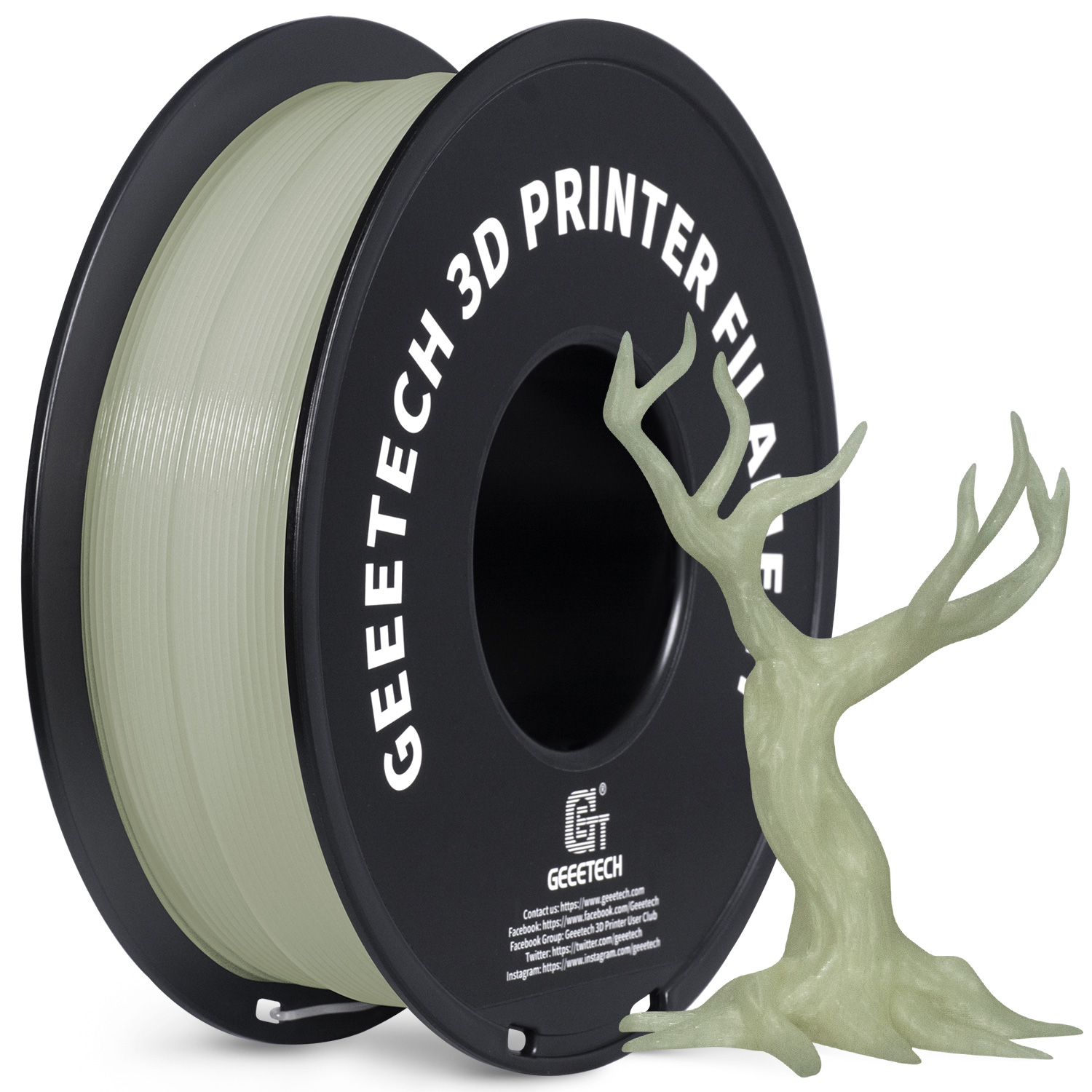 GEEETECH filamen PLA bercahaya - 3D Printing Nylon ulasan dan harga